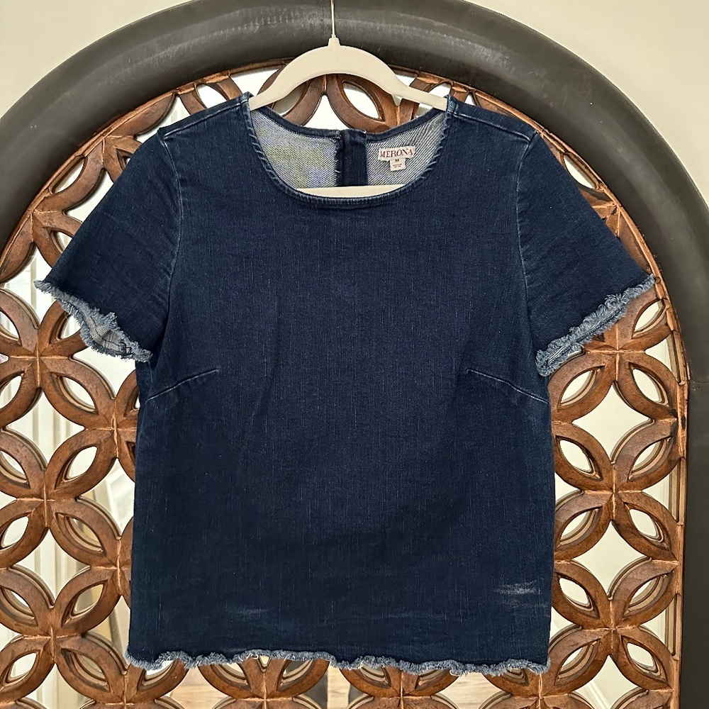 Merona Denim Top - Picture 2 of 5